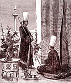 Ottoman eunuch guards, 19th century