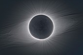 Solar eclipse totality, composite image