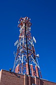 Radio transmitter mast in Cocoa, Florida