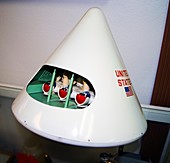 Apollo capsule model.