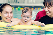 Baby in swimming pool