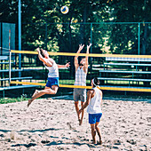 Beach volleyball game