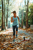 Woman exercising outdoors