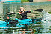 Female kayaker