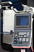 Command console on industrial machining system
