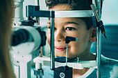 Slit lamp eye examination