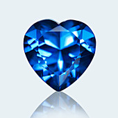 Heart cut sapphire
