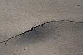 Cracked asphalt