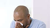 Man sneezing