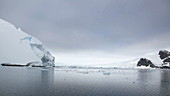 Glacial mountains and sea, Antarctica