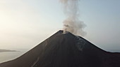 Krakatau erupting in 2018