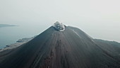 Krakatau erupting in 2018