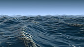 Carbon dioxide exchange in the ocean, animation