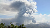Shinmoedake volcano eruption, 2017