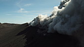 Sakurajima volcano erupting, 2018