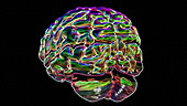 Wobbling brain animation