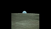 Earthrise from Apollo 11, image sequence