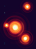 Glowing circles, illustration