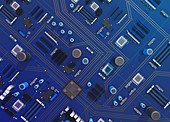 Computer motherboard, illustration