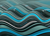 Abstract wave pattern, illustration