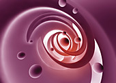 Abstract swirling pattern, illustration