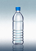 Plastic water bottle, illustration