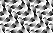 Abstract monochrome colour wheel pattern, illustration