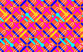 Abstract crisscrossing repeat pattern, illustration