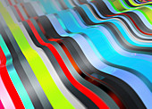 Wavy lines, abstract illustration