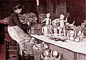 Doll factory, 19th century