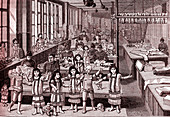 Doll factory, 19th century