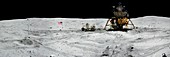 Apollo 16 exploration of the Moon, April 1972