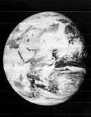 Earth from the Moon, Lunar Orbiter image, 1967