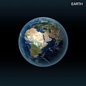 Earth's location in the universe, illustration