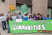 Oil refinery pollution protest, Detroit, USA