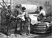 Leather tanning industry, 19th century