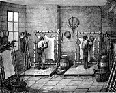 Leather tanning industry, 19th century