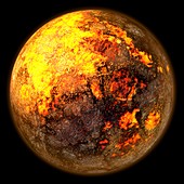 Protoplanetary Earth, illustration