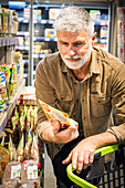 Man in a supermarket