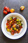 Organics tomatoes, old varieties