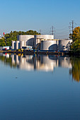 Marine fuel storage tanks, Michigan, USA