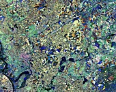 Northern Serbia, satellite image
