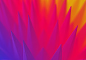 Spiked colour gradient, illustration