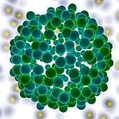Nanoparticles, conceptual illustration