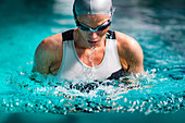 Woman swimming