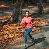 Woman jogging in nature