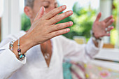 Gratitude meditation hand gesture