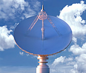 Satellite dish, illustration
