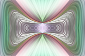 Symmetrical distorted abstract pattern,illustration