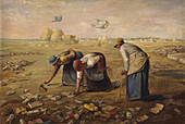 Parody of 'The Gleaners' by Jean-Francois Millet